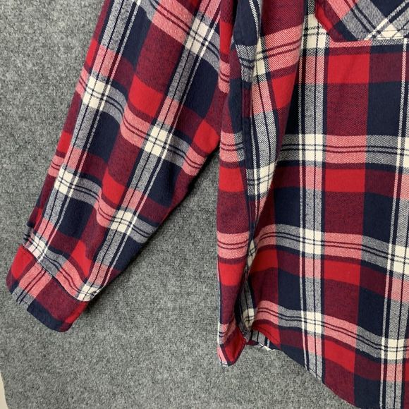 American Eagle Men XXL Athletic Fit Heavy Flannel Shirt  Button Up Warm Cozy - Picture 3 of 14